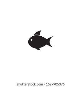 fish vector icon on white background