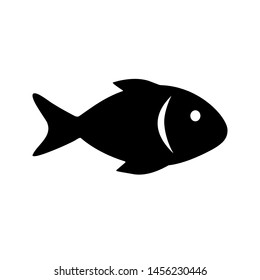 Fish vector Icon. Sea Food illustration symbol. Farm Element logo.