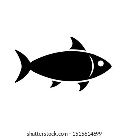 Fish vector Icon, Sea Food illustration symbol