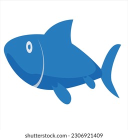 Fish vector Icon. Sea Food illustration symbol. Farm Element logo.