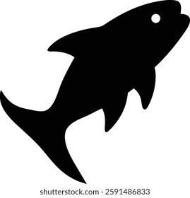 Fish vector Icon. Sea Food illustration symbol. Farm Element logo.