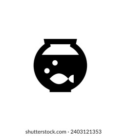 Fish vector icon. Seafood illustration symbol. Marine element logo