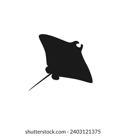 Icono vectorial del pescado. Símbolo de ilustración de mariscos. Logo del elemento marino