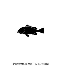 fish vector icon. fish sign on white background. fish icon for web and app