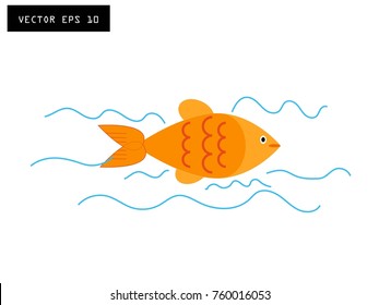 Fish vector icon.Geometric color in color in the shapes below to make a pattern.Lines, points, circles and planes. Futuristic design..All elements are separated Abstract linear polygonal background.