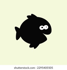 fish vector illustrated, can customize to any color