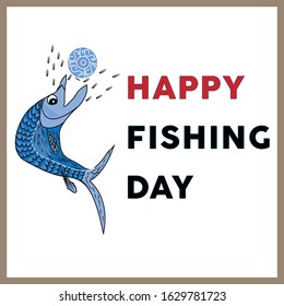 Fish Vector Illustration with beautiful ball