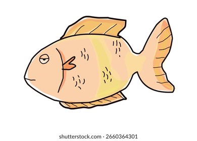 Fisch, Vektorgrafik. eps