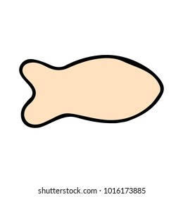 Fish vector illustration. Doodle style. Design, print, decor, textile, paper