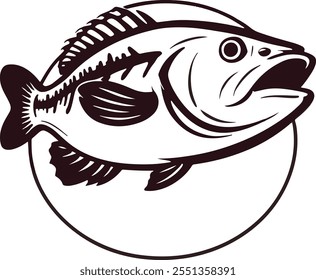 Fish Vector Illustration For Fishing 