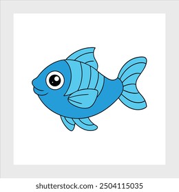 A fish vector illustration icon