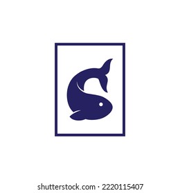 Fish vector illustration for icon, symbol or logo. fish flat logo