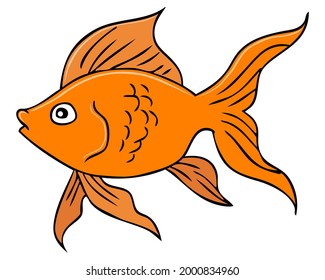 fish vector illustration,
isolated on white background.top view