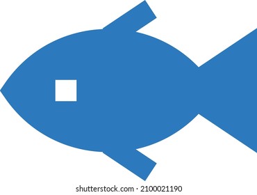 fish vector illustration isolated on a transparent background. glyph vector icons for concept or web graphics.