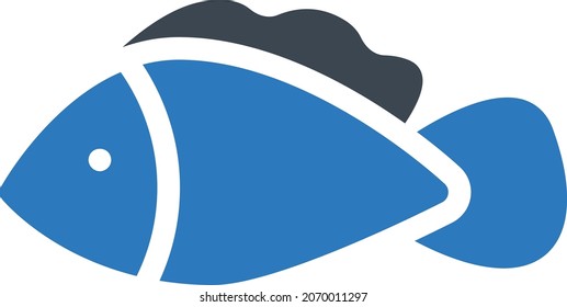 fish Vector illustration on a transparent background. Premium quality symbols. Glyphs  vector icon for concept and graphic design.