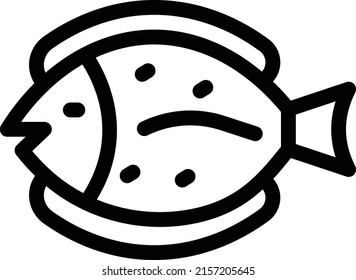ilustración de fish Vector en un fondo transparente. Símbolos de calidad superior. Iconos vectoriales de línea delgada para el diseño de conceptos y gráficos.