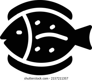 fish Vector illustration on a transparent background. Premium quality symmbols. Glyphs vector icons for concept and graphic design. 
