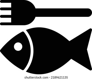 fish Vector illustration on a transparent background. Premium quality symmbols. Glyphs vector icons for concept and graphic design. 
