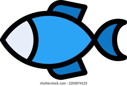 fish  Vector illustration on a transparent background.Premium quality symmbols.Stroke vector icons for concept and graphic design.