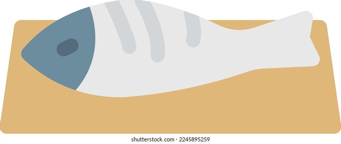 fish Vector illustration on a transparent background. Premium quality symmbols. Line Color vector icons for concept and graphic design. 
