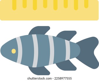 fish Vector illustration on a transparent background. Premium quality symmbols. Line Color vector icons for concept and graphic design. 
