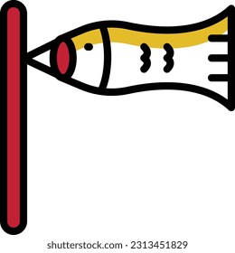 ilustración de fish Vector en un fondo transparente. Símbolos de calidad superior. Iconos vectoriales de color de línea para el concepto y el diseño gráfico.