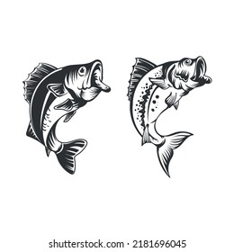 Fish vector illustration for print items and t-shirt