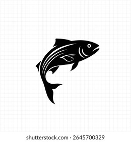 Fish Vector Illustration, Fish Symbol Icon Vector, Animal Fish icon sign Image, Seafood , Fish Logo Image.