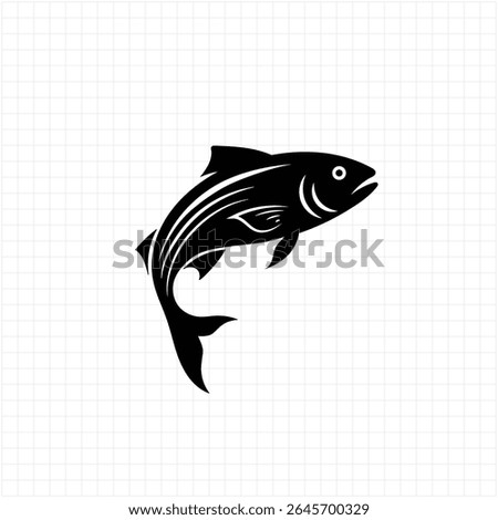 Fish Vector Illustration, Fish Symbol Icon Vector, Animal Fish icon sign Image, Seafood , Fish Logo Image.