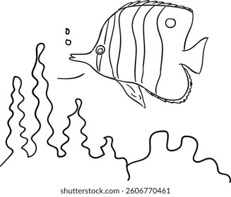 Fish Vector Illustration use for poster 