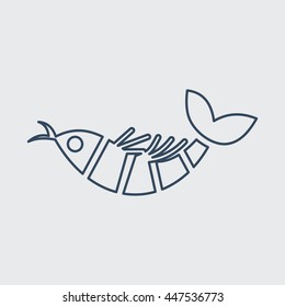 Fish Vector Line Icon. Eps.-10.