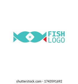 Fish - vector logo. Business icon for the company. Labels for any use / Design / products / restaurant. Flat design. Illustration.