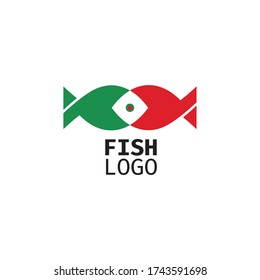Fish - vector logo. Business icon for the company. Labels for any use / Design / products / restaurant. Flat design. Illustration.