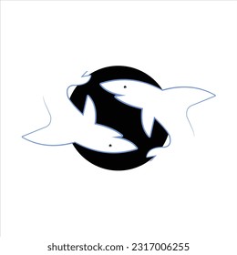 Fish vector logo design vector animal
