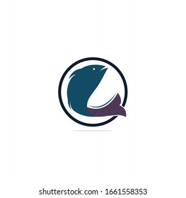Fish vector logo design. Fishing logo concept.	