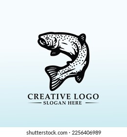 fish vector logo design inspiration