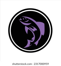 Fish vector logo design symbols animals water