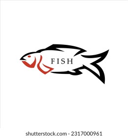 Fish vector logo design symbols animals water