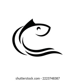 Fish Vector Logo Design Template