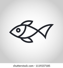 Fish vector logo icon illustration