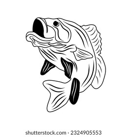 Fish vector logo sukajan sketch sea food frame