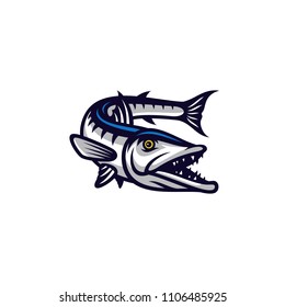 Fish vector mascot icon illustration
