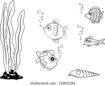 Fish vector paint by illustrator