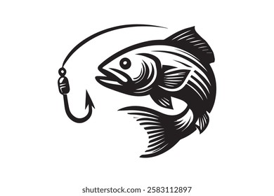 fish vector silhouette for any use