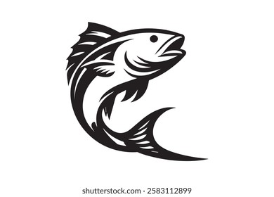 fish vector silhouette for any use