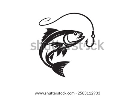 fish vector silhouette for any use