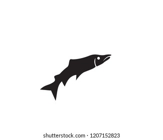 fish vector silhouette template salmon