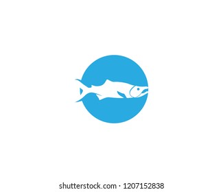fish vector silhouette template salmon