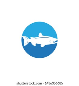 fish vector silhouette template salmon