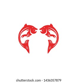 fish vector silhouette template salmon